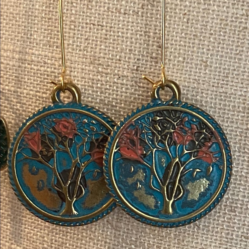 Medallion earrings